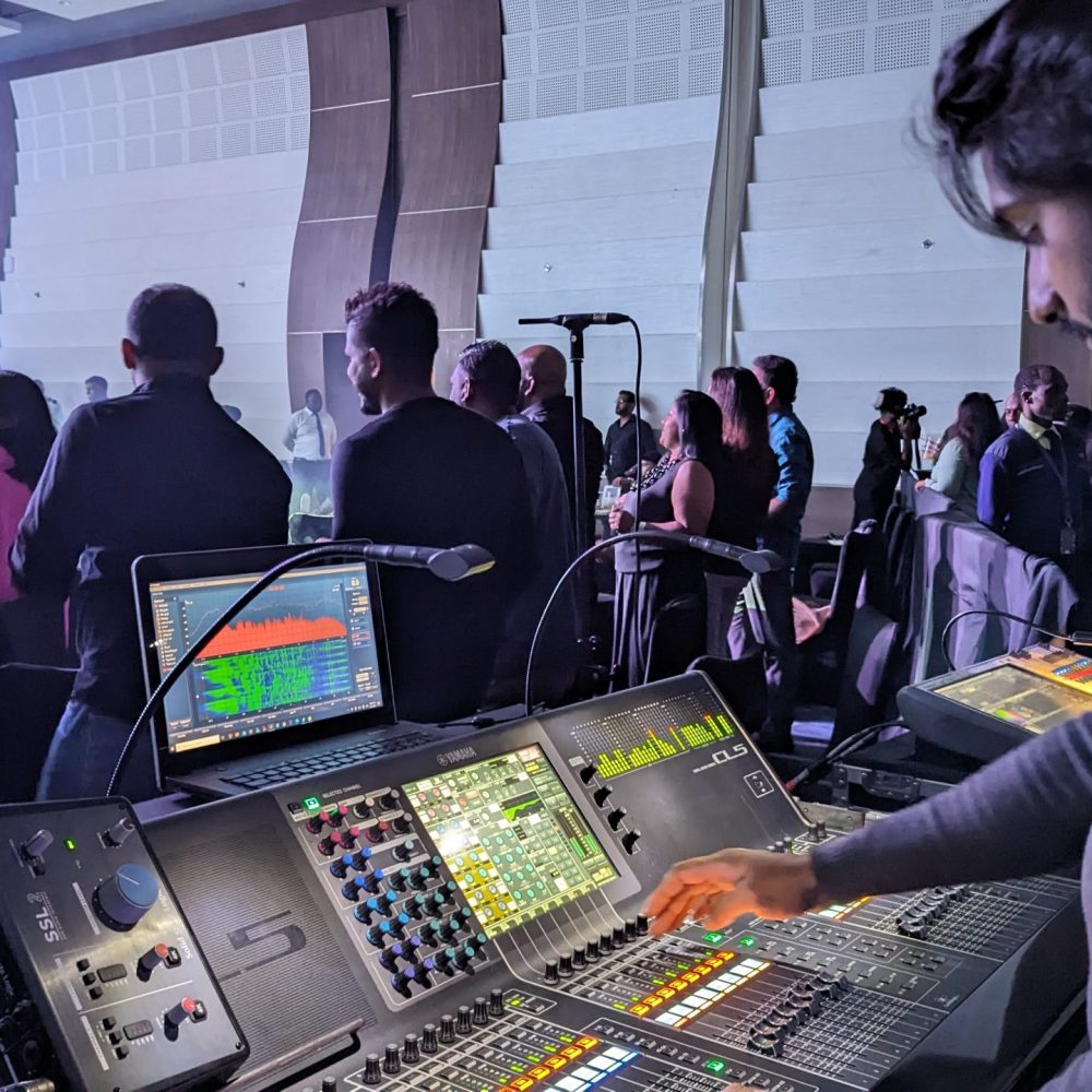 Front of House - Nipuna de Silva/sound engineer mixing for the band Infinity